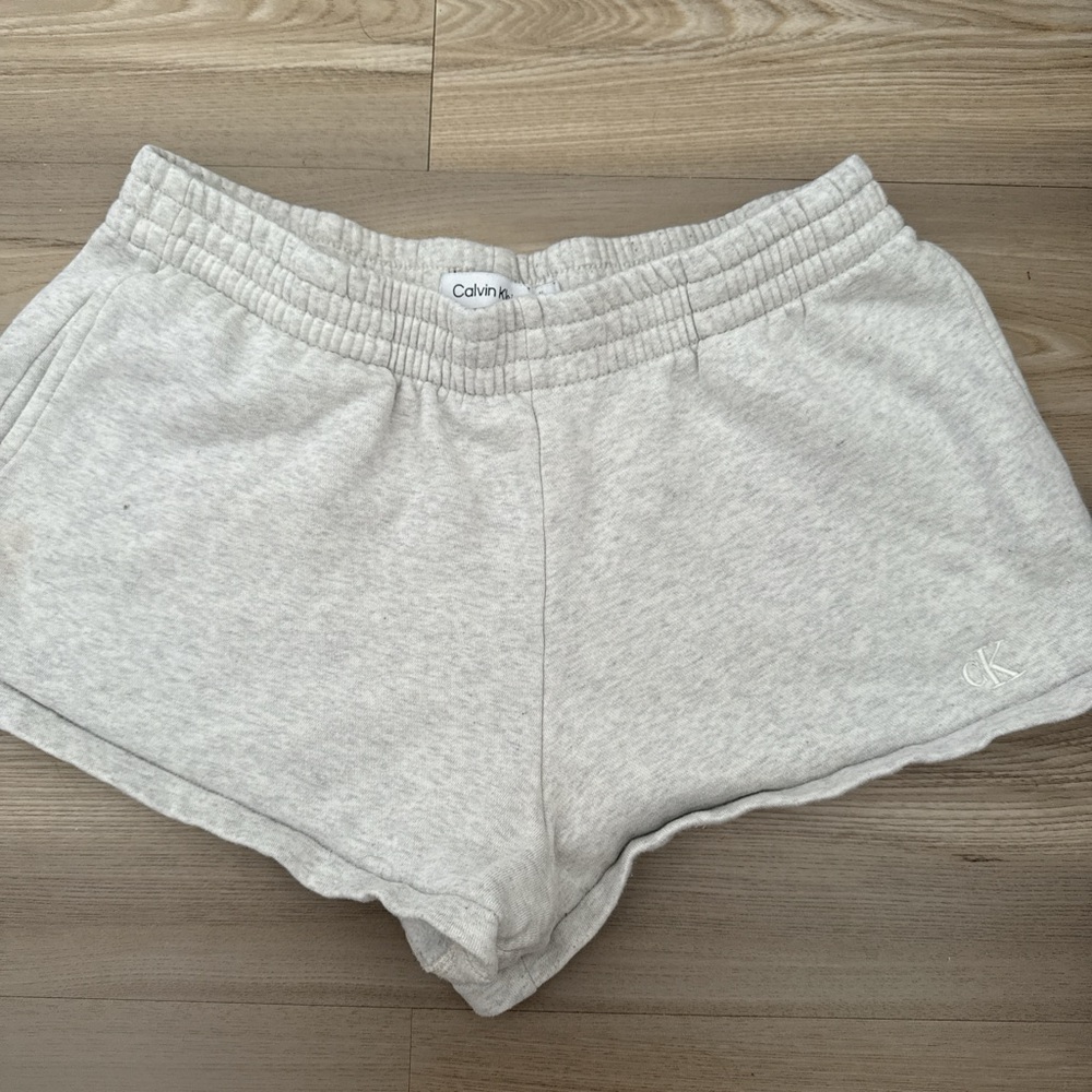 Calvin Klein Gray Athletic Shorts Soft Cotton Blend